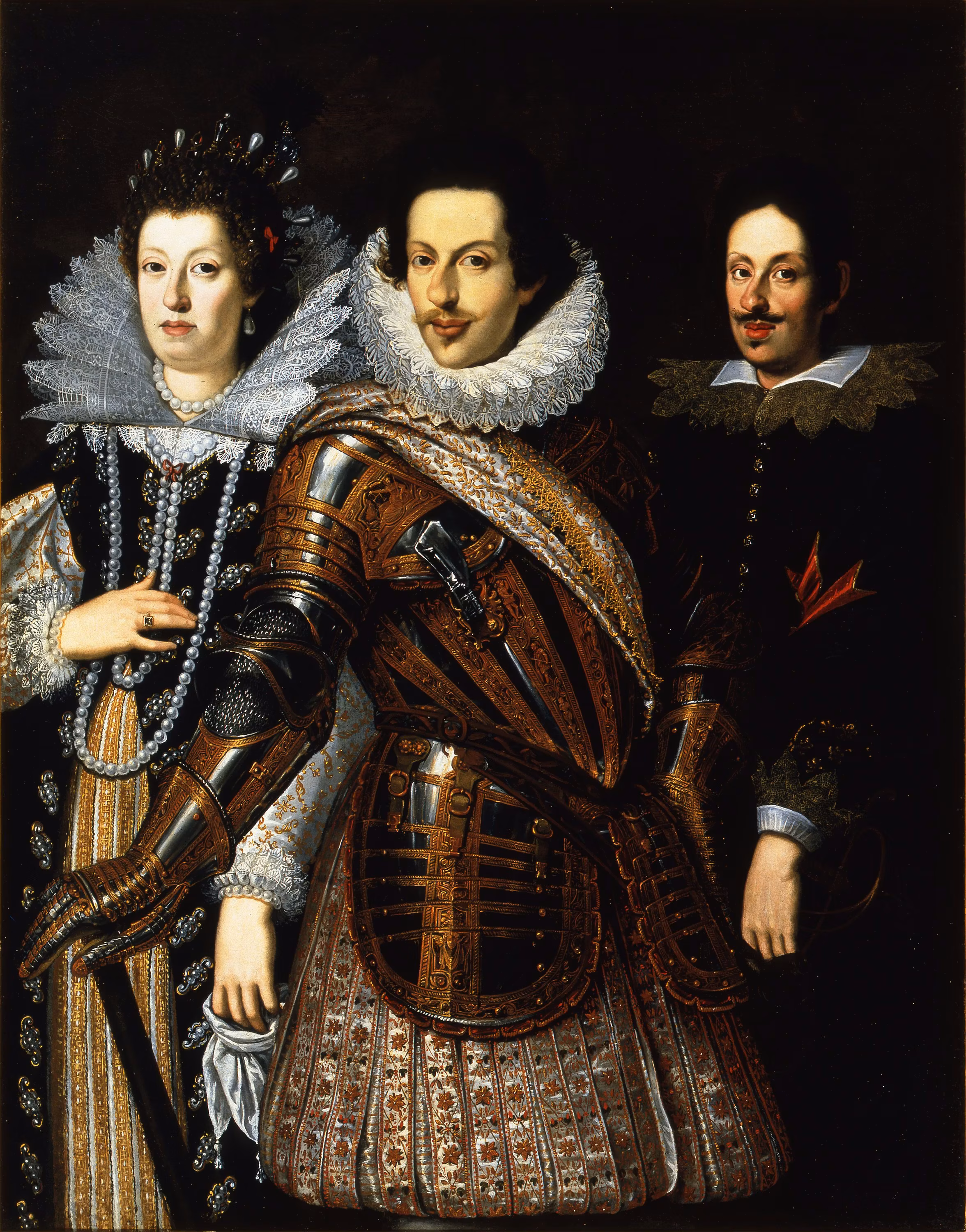 Cosimo II de’ Medici with his wife, Maria Maddalena of Austria  and their son, Ferdinando II