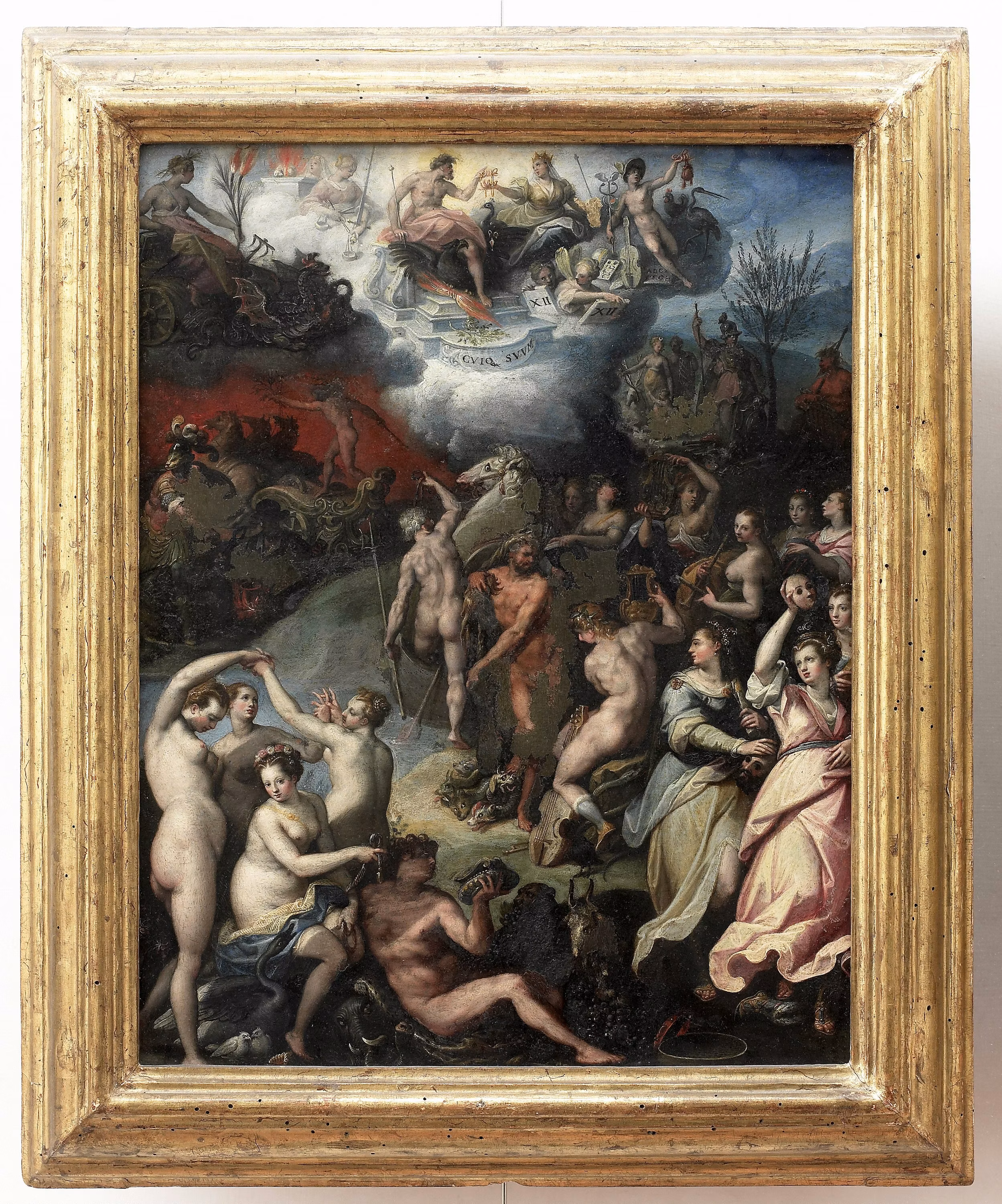 Jacopo Zucchi, Gli dei dell'Olimpo con Ercole e le Muse